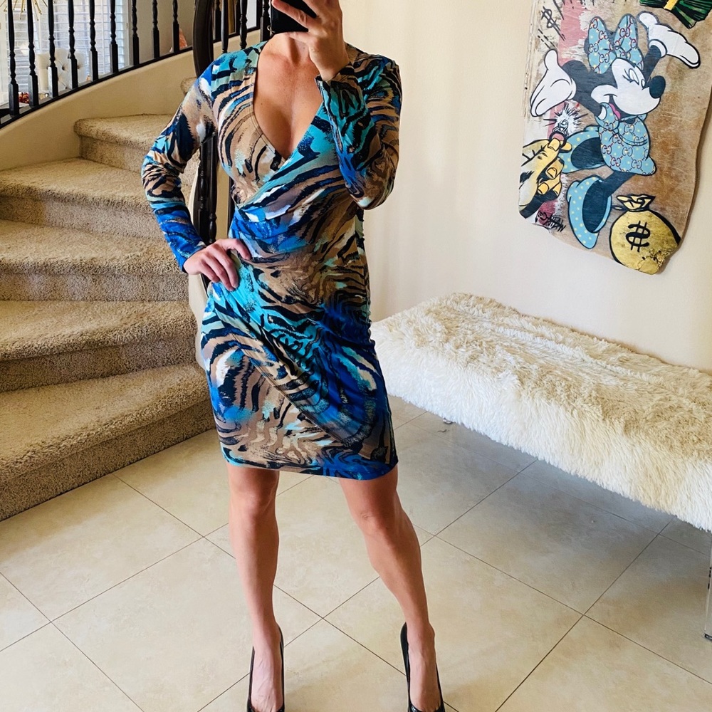 Cache' Tiger Stripe Dress